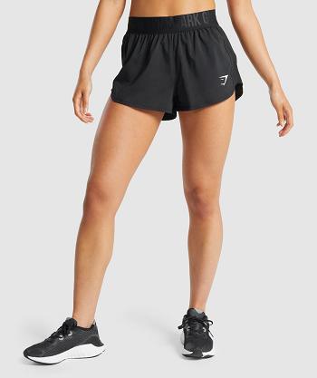 Pantalones Cortos Gymshark Entrenamiento Loose Fit Mujer Negras | CO 2724VRW